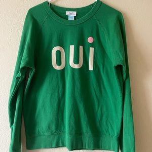 Clare V x Anthropologie Oui Sweatshirt